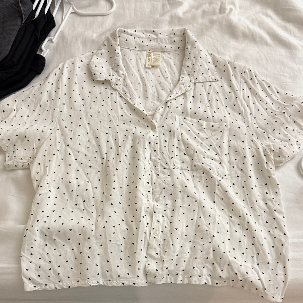 Japna White and Black Patterned Men's Shirt